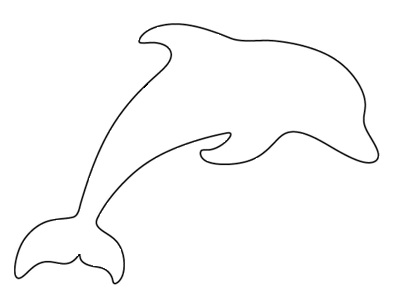 Трафарет - Дельфин