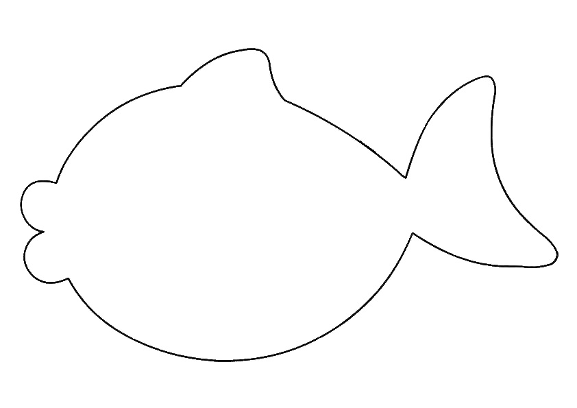 Трафарет - рыбка