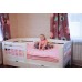 Детская деревянная кровать "Малыш-2" с шуфлядками