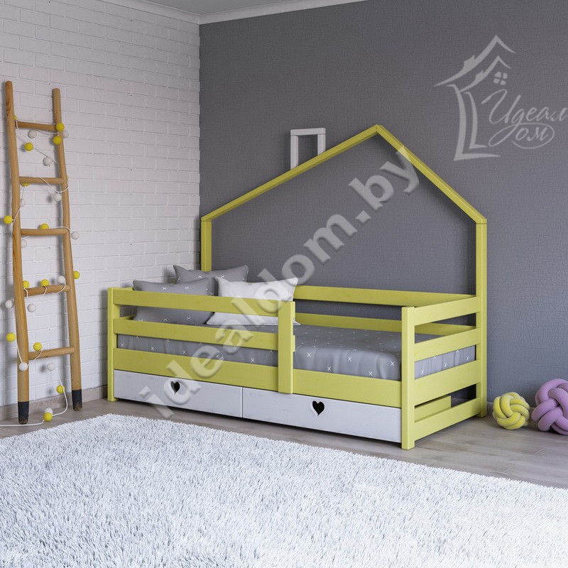 Кровать-домик для детей от 3х лет "Нотка"