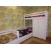 Двухъярусная угловая кровать "Домовенок-Микс" со шкафом