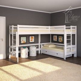 Трехъярусная кровать "Гулливер"