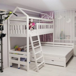 Двухъярусная угловая кровать "Очаг-2"