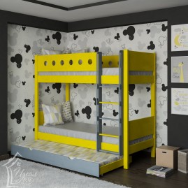 Двухъярусная выдвижная кровать "Акварель" 