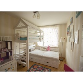 Двухъярусная кровать "Очаг", угловая