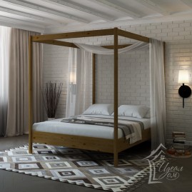 Двуспальная кровать "Интрига" со стойками под балдахин