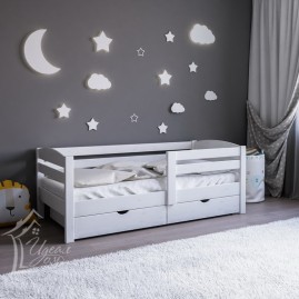 Кровать односпальная "Магия" c бортиком и ящиками