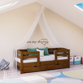 Кровать детская "Малыш-3" c двойным бортиком и ящиками