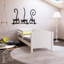 Детская деревянная кровать «Умка» с глухими спинками