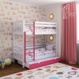 Двухъярусная кровать "Геркулес-Люкс" с выкатным ярусом
