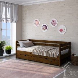 Односпальная кровать "Вектор" с выдвижными ящиками