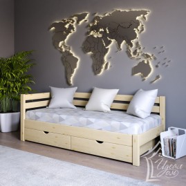 Кровать односпальная "Магия" с двумя спинками и ящиками