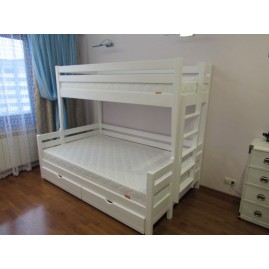 Кровать трёхспальная "Тетрис" с ящиками