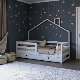 Детская кровать-домик от 3-х лет "Конфетти"