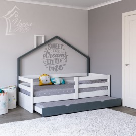 Выдвижная кровать-домик "Конфетти-5"